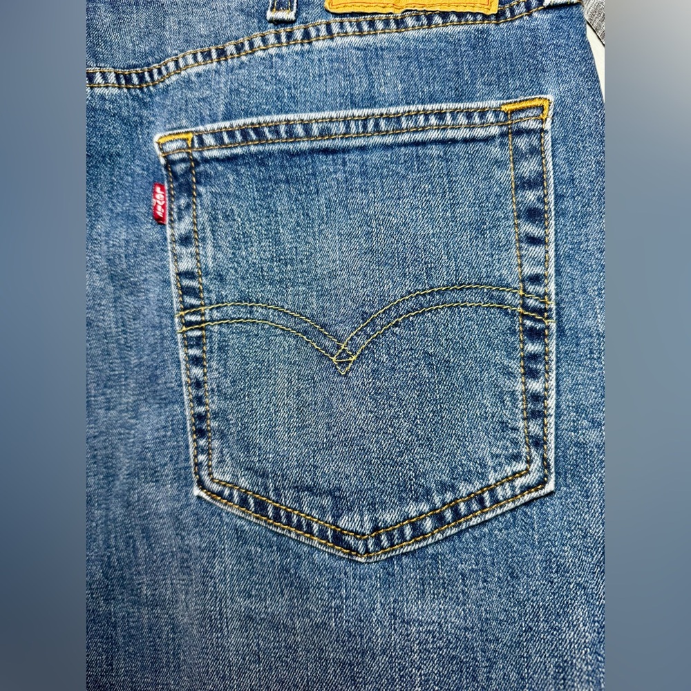 Men’s Levi’s 514 Dark Wash Jeans Straight Leg 38x30 #1552 - Picture 3 of 16